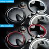 For Mini Cooper Hardtop R56 Clubman R55 Convertible R57 Gear Shift Panel Water Cup Holder Carbon Fiber Stickers Car Accessories