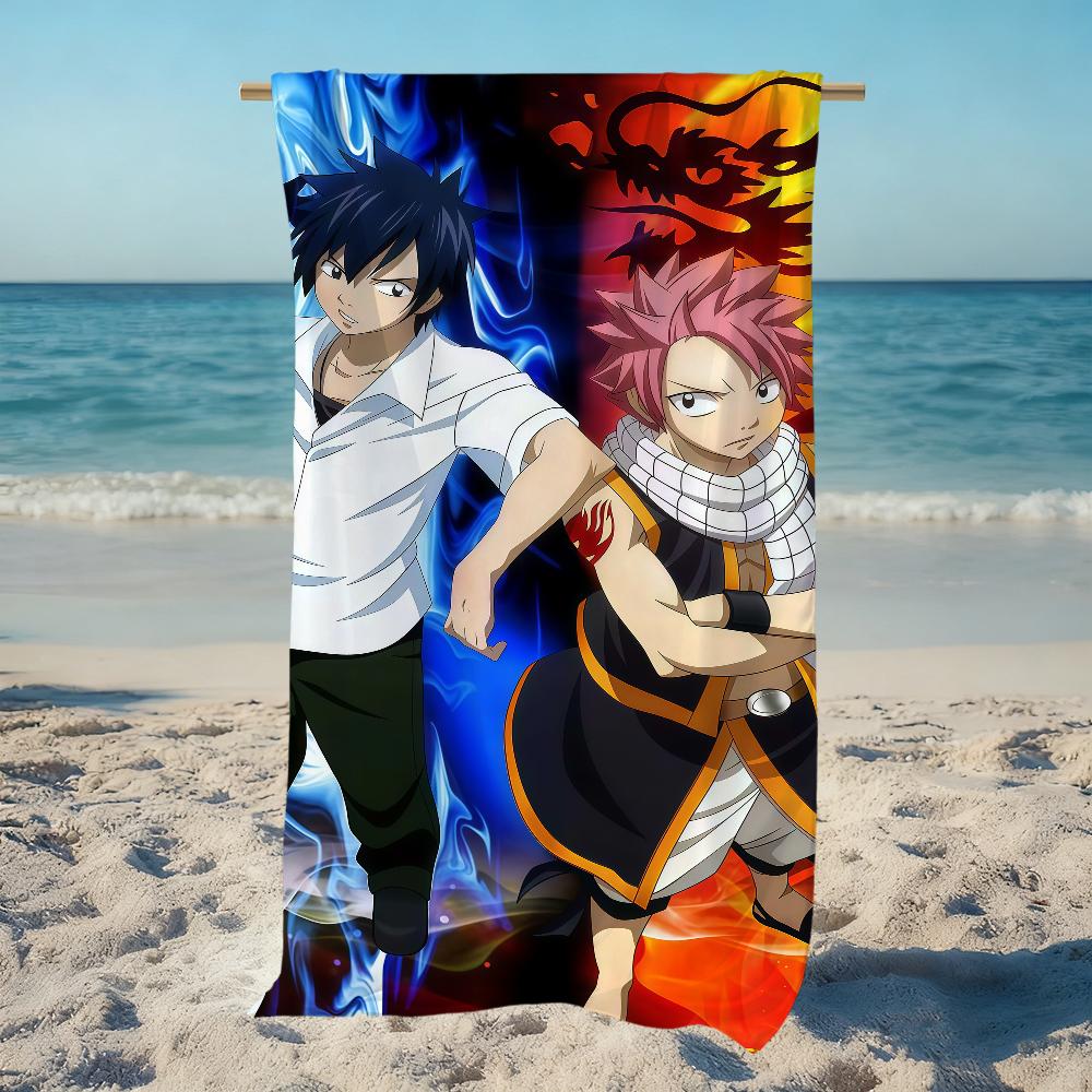 F-fairy T-tail 100 cute Towel Large Y-yEARS Quick-Drying Microfiber soft Beach Towel for Travel Fitness Sauna Bathing Camping