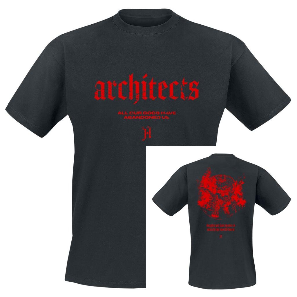 Pop Architects Graphic Cotton Band Shirt Unisex Summer Short Sleeve Fashion Brand Tee Luxury Casual Vintage