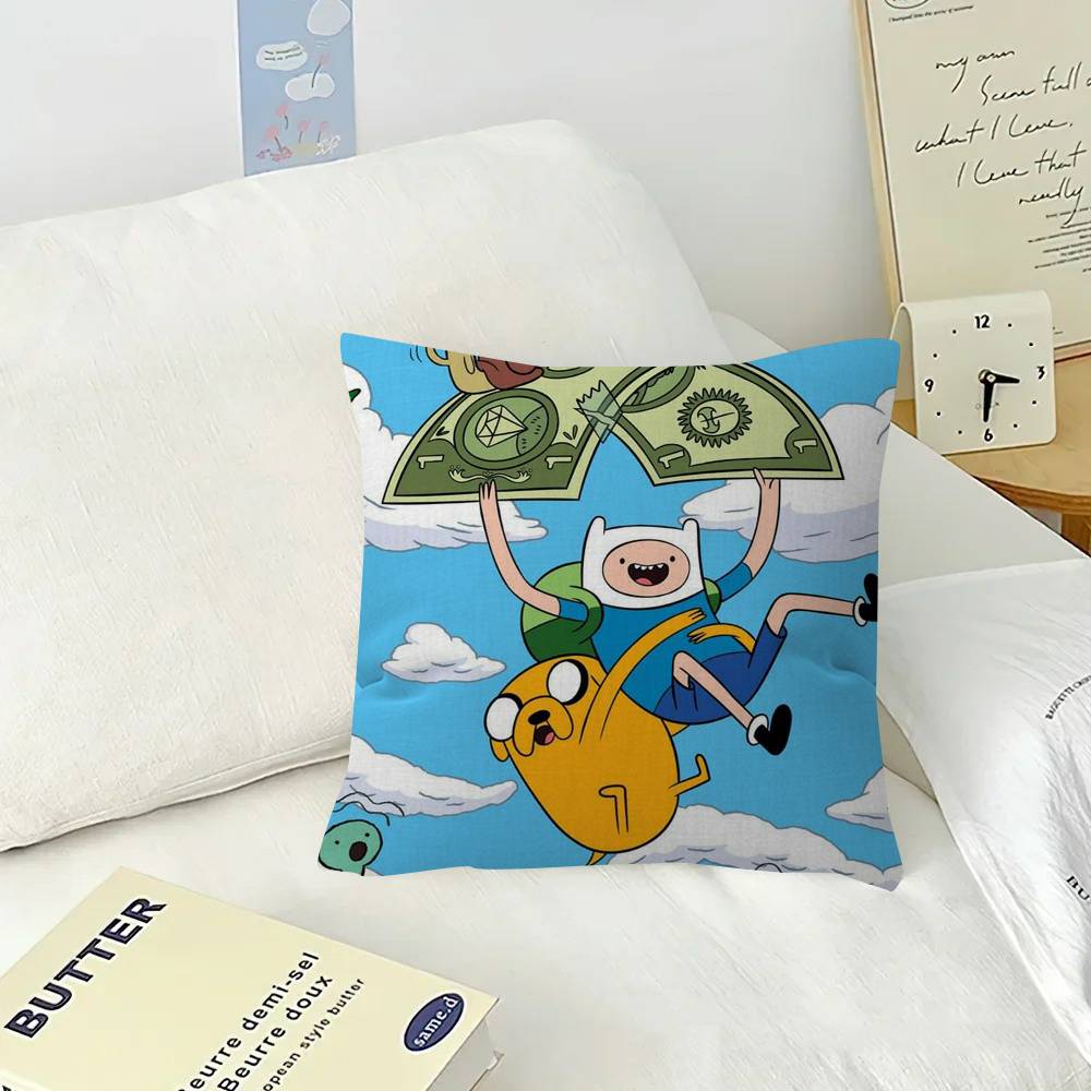 Cushion Cover Inches Farmhouse Decor Home Throw Pillow Covers for Anime A-Adventure Times Couch Decorations