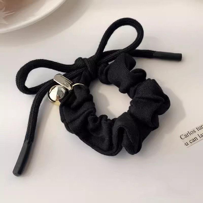 2025 Nova Faixa de Cabelo com Laço de Alta Elasticidade Anéis de Cabelo Premium para Mulheres Verão Anéis de Intestino Grosso Acessórios de Cabelo Fofos