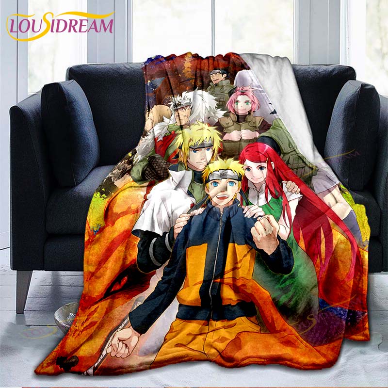 Anime Naruto Sasuke 3D Print Blanket Sofa Bed Blanket Super Soft Warm Blanket Cover Flannel Throw Blanket