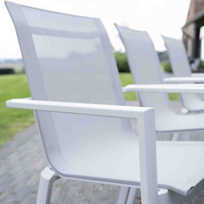 Salon de jardin en aluminium imitation bois Tampa Wilsa Garden