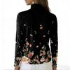 Women's Casual And Fashionable Round Neck Long Sleeved Printed Top Sweater