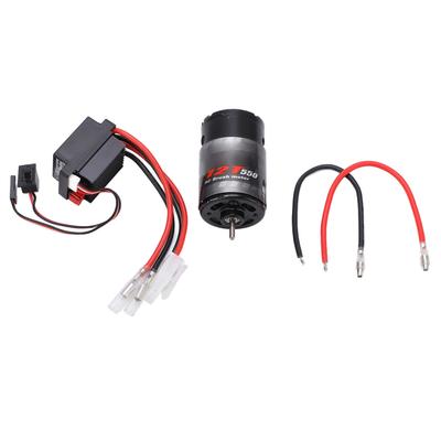 Silnik szczotkowy 550 z dwukierunkowym szczotkowym wodoodpornym regulatorem ESC 320A Zestaw do samochodu RC Rock Crawler