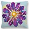 Watercolor Butterfly Flowers Sofa Throw Pillow Case Colourful Dream Fantasy Inflorescence Flamingo Cushion Cover