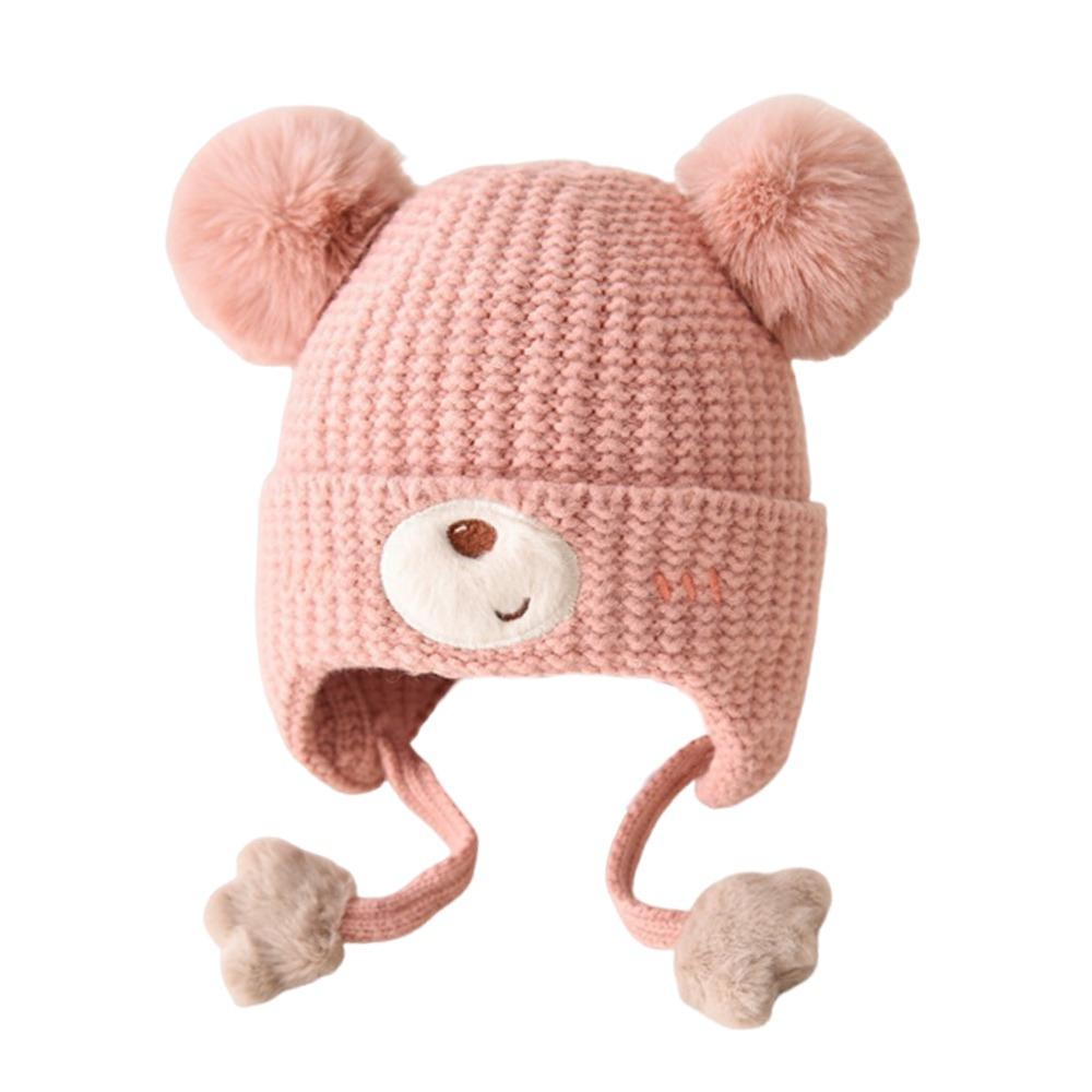 Warm Material Baby Hat Cute Design Ear Protection Hat Children's Woolen Hat  Autumn Season