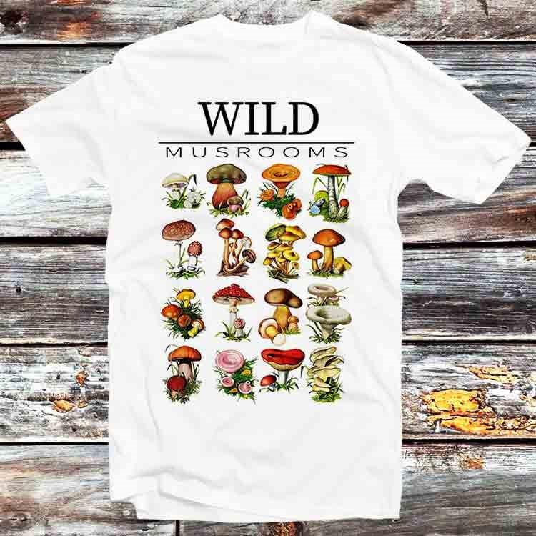 

Mushroom Champignons Botanical Herbology Plants Fungi T Shirt B847 4XL