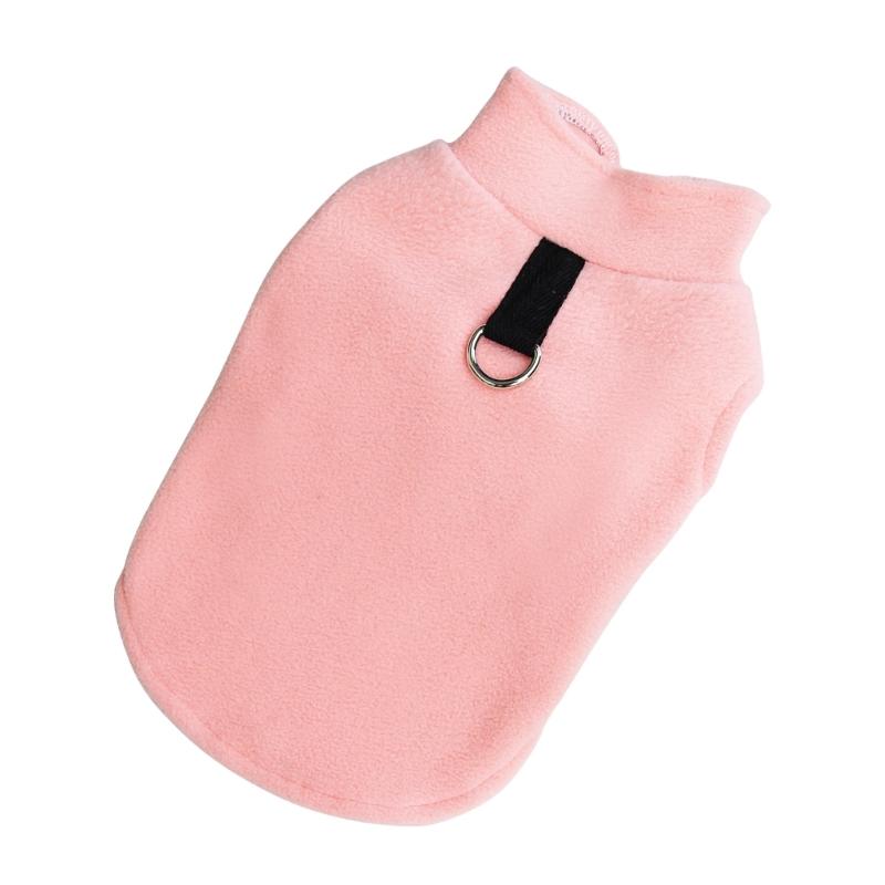 

Dog Sweaters Winter Warm Dog Clothes for Small Dog High Neck Fleece Pet Clothing Kitten Cat Windproof Sweater Coat XXL рожевий