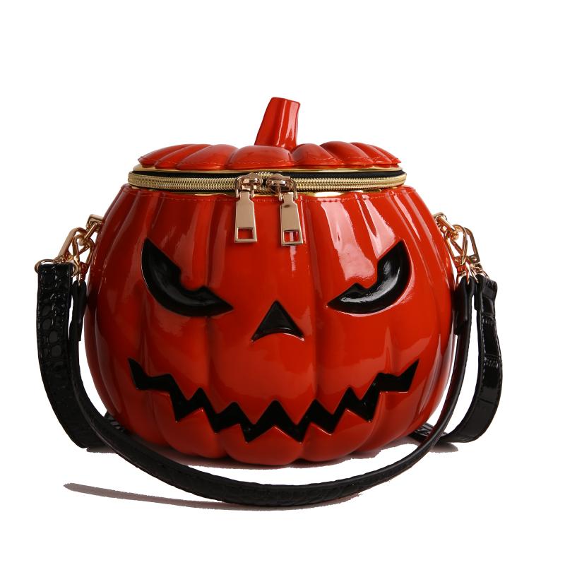 2025 Halloween New Fashion Barrel-Shaped Glossy PU Shoulder & Crossbody Bags Solid Creative Stylish Design Handbags for Women