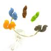 5Pcs/set Squirrels Tea Bag Hanging Holder Cup Silicone Cup Marker Kitchen Gadget