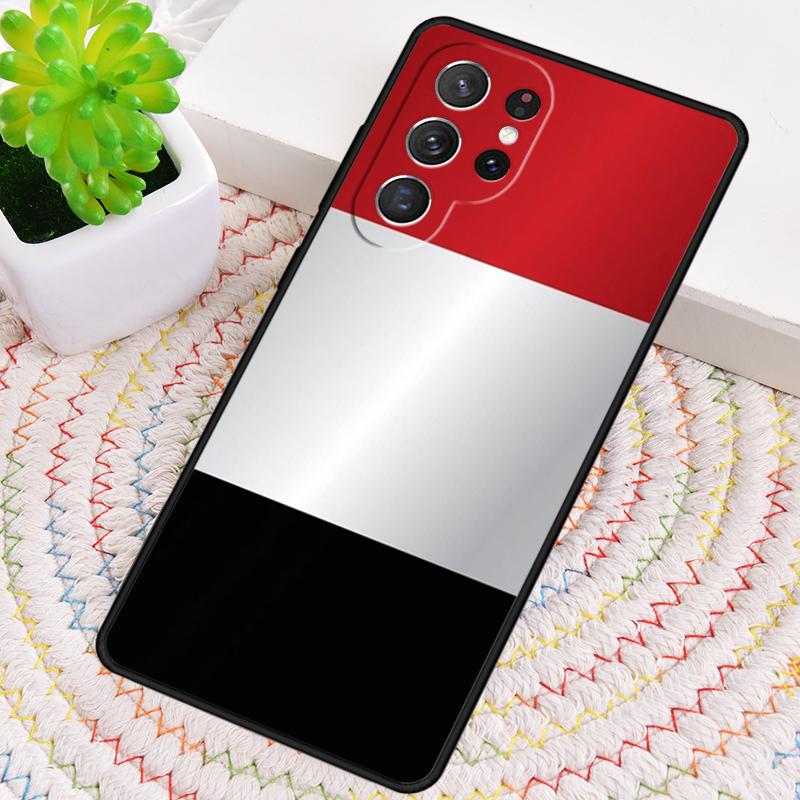 Yemen National Flag Coat Of Arms Theme Phone Case For Samsung Galaxy note 10 pro S26 S25 S24 S23 S22 Ultra Plus S21 FE S20 Cover