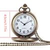 1pc Retro Flip Pocket Watch Classic Roman Character Men's and Women's Necklace Quartz Large Number Elderly Hanging Watch Gift
