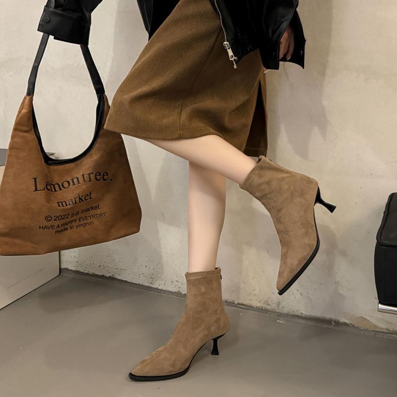 Fashion 2025 Autumn New Style Women's Fashionable and High-quality Women Ankle Boots Thin Low Heel Modern Short Boots