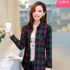 100% Cotton Women's Blouse Plaid Shirts Women's Long Sleeve Top S-5XL,Single Breaste Button Women's Shirt With Chest Pockets