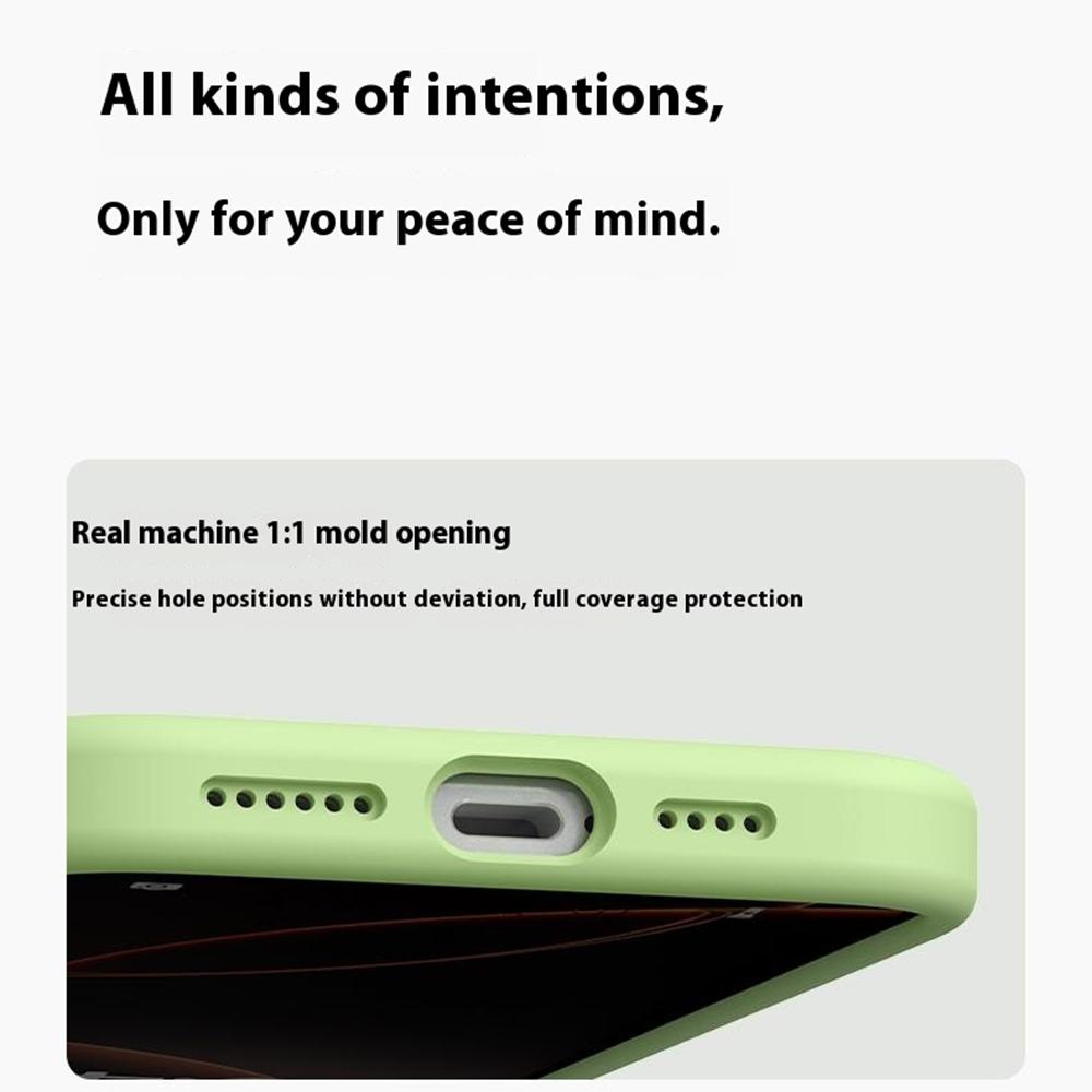 For iPhone 16 Case Soft Touch Liquid Silicone Phone Cover with Camera Touch Control Button