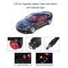 3M 12V 24V Car Cigarette Lighter Power Plug 55x21mm Adapter with Switch Cable for Automotive DIY Power Supply Charging Cord