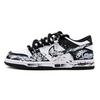 Dunk Abrasion Resistant Breathable Abrasion Resistant Breathable Low Top Skateboard Shoes Unisex Black White DD1391-100(Team1461-)