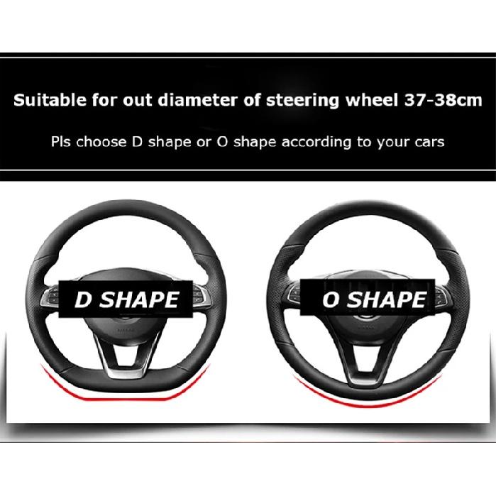 Auto Lenkradbezug aus Mikrofaser-Leder, 38 cm, rutschfest, für Seat Tarraco Arona Ateca Ibiza Toledo Mii Leon Arosa Exeo ST FR