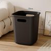 Poubelle carrée à grande capacité et ouverture supérieure pour cuisine et toilettes - Sans couvercle, avec anneau de fixation
