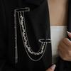Clothes Accessories Multi-Layer Brooch Personality Hip Hop Brooch  Clothes Decoration