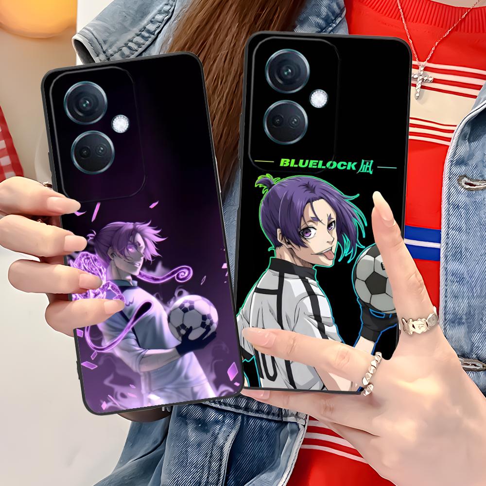 Blue Lock Reo Mikage Matte TPU Mobile Phone Case for OPPO Reno 14 13 12 11 10 9 8 7 6 5 F T Pro 5G Colorful Printing Cover