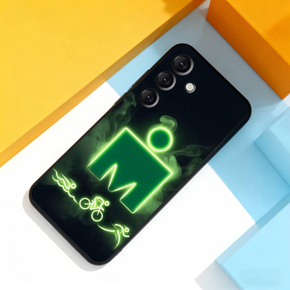 Triathlon Swim Bike Run Tri Phone Case For Samsung Galaxy A 73,72,51,53,52,71,22,5G,Note,J7,8,9 Soft Precise Hole Black Cover Samsung a11