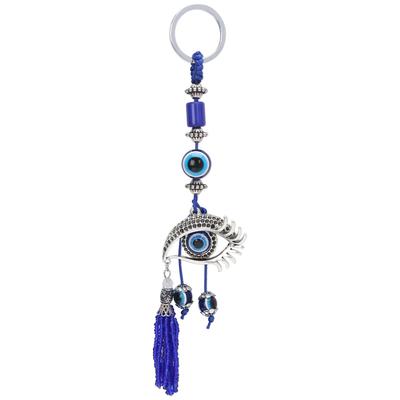 Turkish Eye Shaped Keychain Pendant Fashionable Key Ring Gift Car Hanging Decoration