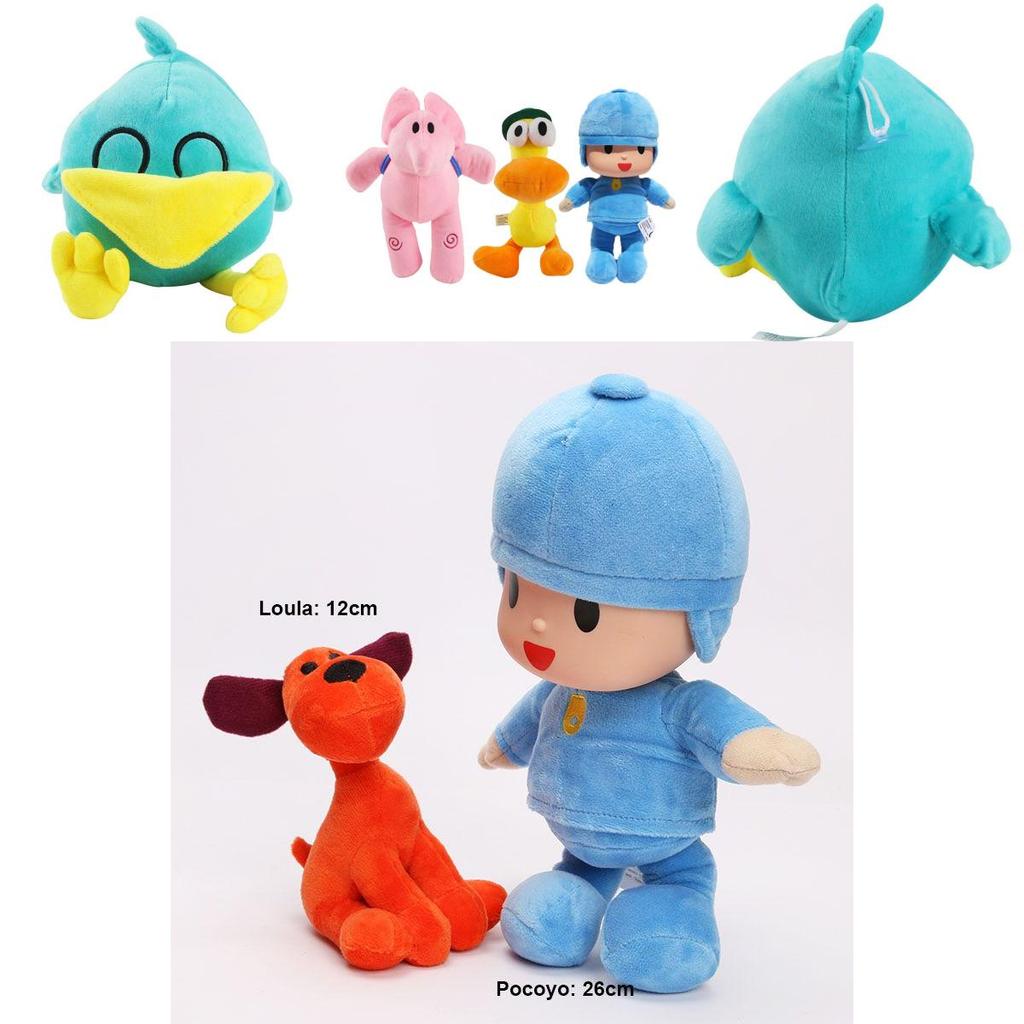 Adorable Pocoyo Elly Pato Loula Sleepy Bird Soft Plush Stuffed Figure Toy Doll Gift For Kids
