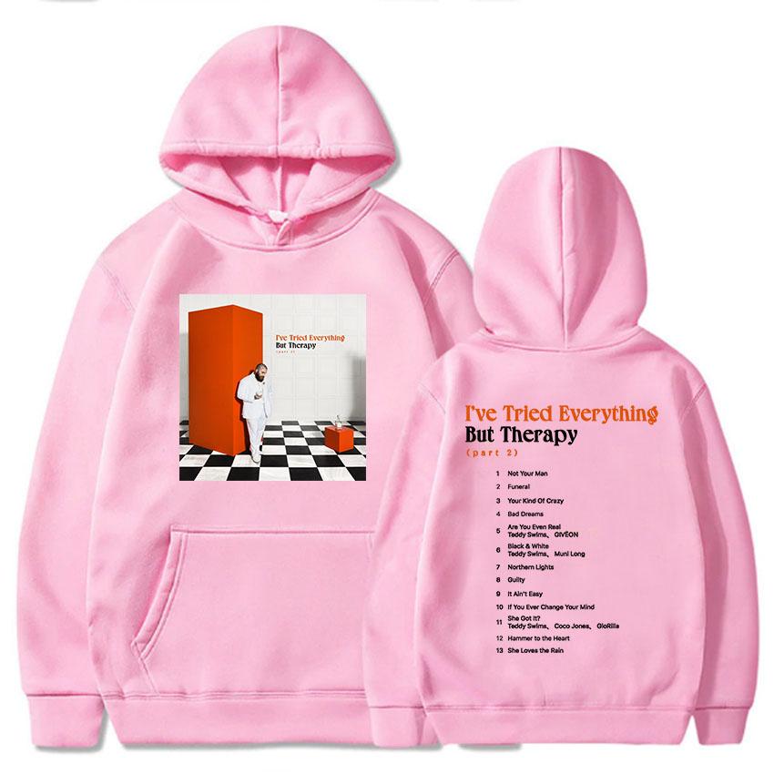 I've Tried Everything But Therapy Party 2 Album Hoodies TeddySwims Famous Singer Printing Sweatshirts Women Clothes