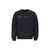Versace Letter Print Crew Neck Pullover Long Sleeve Sweatshirt Men Sweatshirt Dark-Blue 10015061A01110-1U610