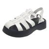 Roman bag head sandals women's outer wear spring 2025 new British style casual muffin thick-soled Roman pig cage shoes