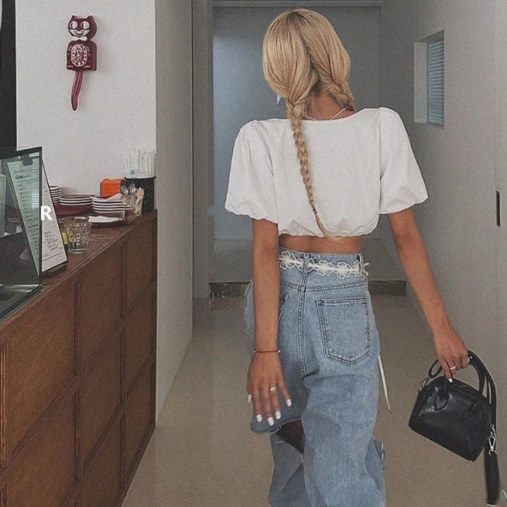 Korean Style Lace Waistband Y2K Dress Jeans Belt Ins Flower Waist Belt  Streetwear
