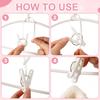 Windproof Clothespins Plastic Laundry Clip Portable Bra Socks Hanger Hook Quilt Clothing Clip Hanging Rope Clothes Peg
