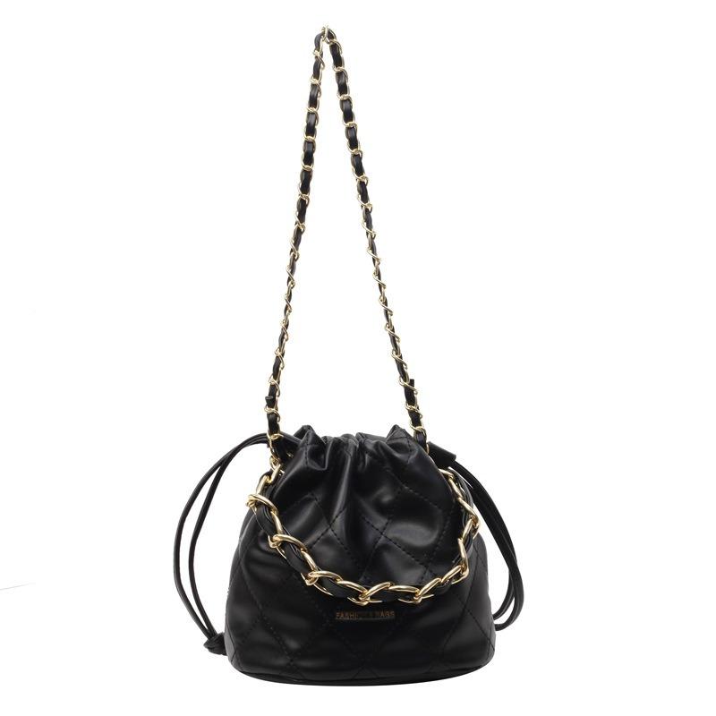Today's popular bag women's new diamond chain hand bag shoulder messenger bag bucket bag