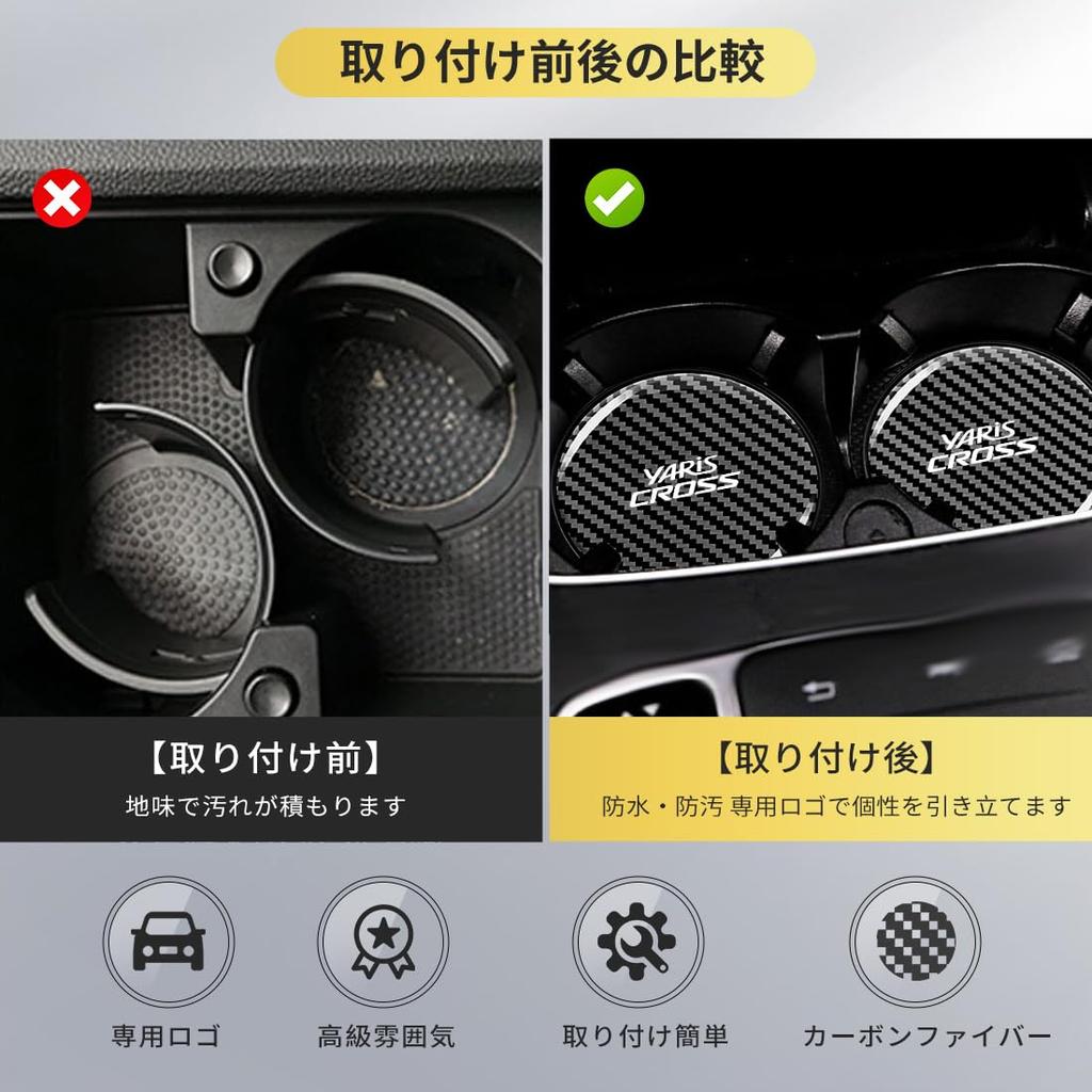 SPEEDTAKE New Yaris Cloth, Compatible with All Series, Car Dling Holder Coaster, Non-slip, Car