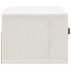 Wall Mounted Nightstand White 40 x 29.5 x 22 cm