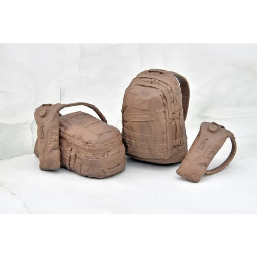 Tomytec Little Armory LD036 Backpack Set A 1/12 Scale Pre-painted PVC Assembly Kit (Product Number: 318774)