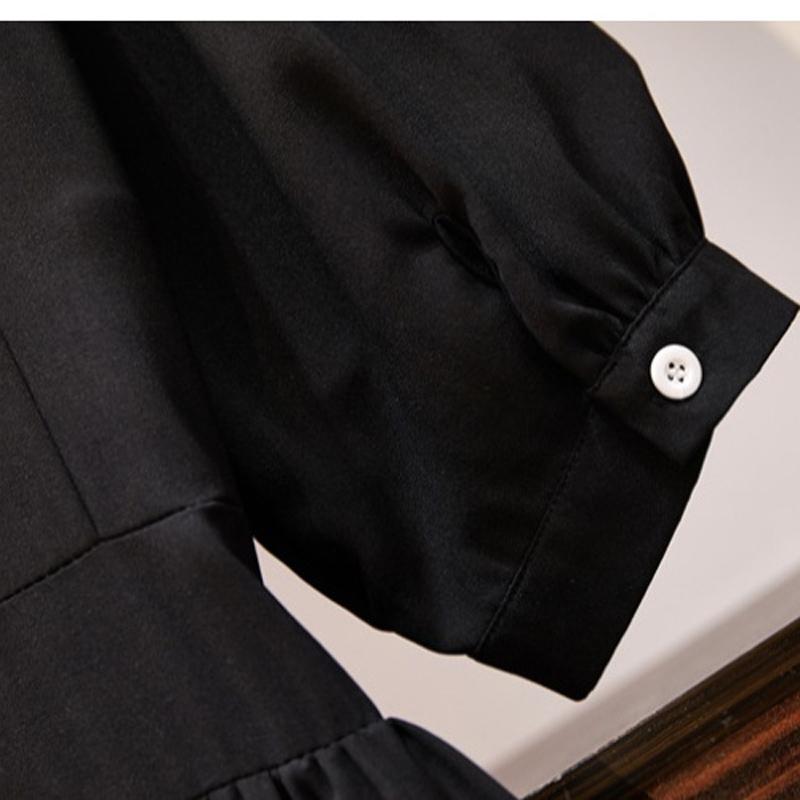 L~4XL Vestido de Mujer Doble Lado para Usar Talla Grande Cintura Vestido de Verano para Mujer Nuevo Estilo Mujeres Gordas Vestido Francés de Doble Cara