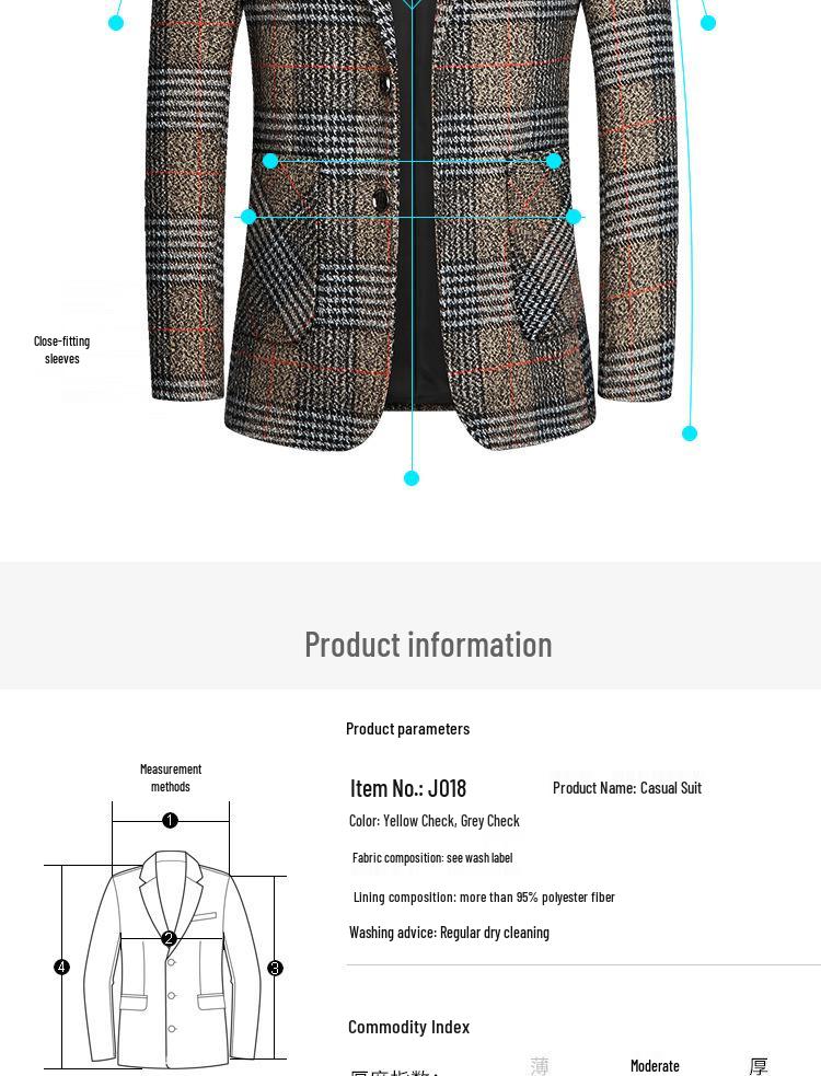 2025 Men's Slim Fit Single-Breasted Blazer: Spring & Autumn Casual Korean Style Fashion Trend