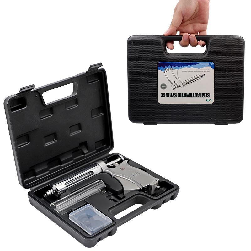 50ml Semi-automatic Adjustable Continuous Syringe Continuous Vaccine Injection Horse Sheep Cattle Pig Veterinary Equipment