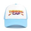 Color Block Cross-border Graffiti Mesh Baseball Cap with Curved Brim