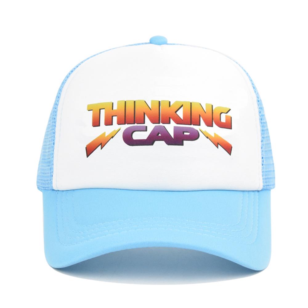 Color Block Cross-border Graffiti Mesh Baseball Cap with Curved Brim