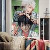 Beliebte Anime BL The Summer Hikaru Died Chart Wandteppich Edgy Ästhetik Trendige Zimmerdekoration für Anime Moderne Kunstfans