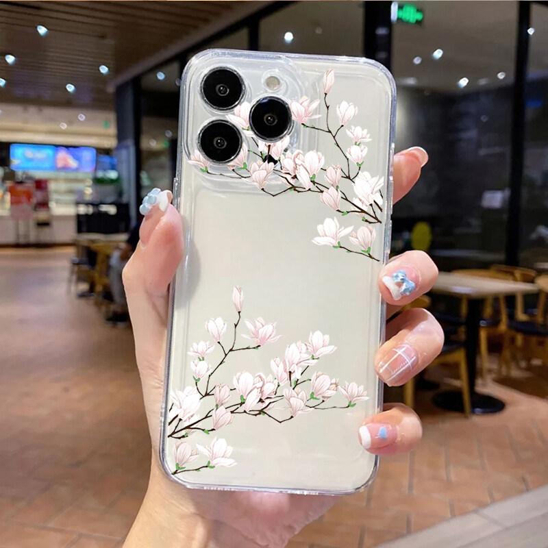 Case For Realme C75 C51 C53 C55 C65 C63 C67 C35 C21Y C25Y C15 C20 C30 C33 C11 C12 8 9 Plus 5 6 7 11 12 Pro cover Flower Soft