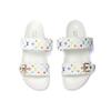 Louis Vuitton Bom Dia Flat Comfort Mule Takashi Murakami White Women's 1AGXU3