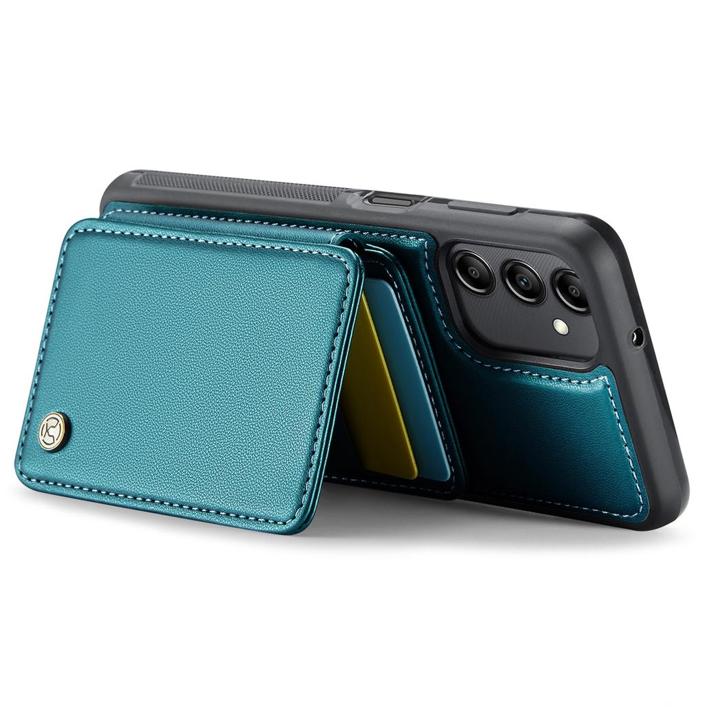 JEEHOOD J05 For Samsung Galaxy A14 4G/5G Case Leather Mobile Cover with Detachable Magnetic Card Bag