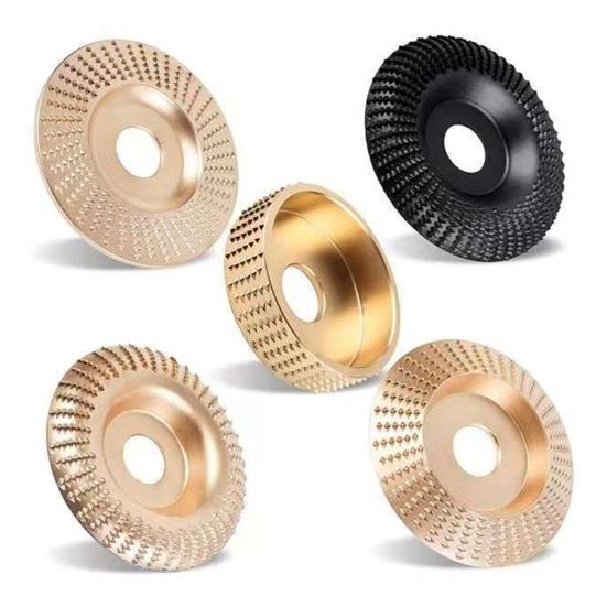 Angle Grinder Polishing Pad, Heavy-Duty Wood Carving Disc, High Carbon Steel Carbide Sanding Disc, for Smooth Engraving Sanding Buffing Woodworking