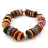 Les Trésors De Lily [N0227] - Modeschmuck-Armband 'Kilimanjaro' lila orange braun