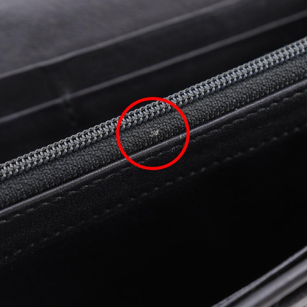 GUCCI Interlocking G Purse 282434 black Sima leather Women Used